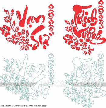 file vector cnc laser lieng tet khac dua hau tet 9