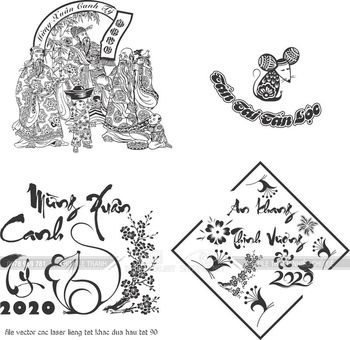 file vector cnc laser lieng tet khac dua hau tet 90