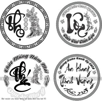 file vector cnc laser lieng tet khac dua hau tet 93