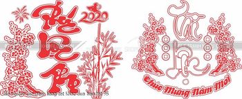 file vector cnc laser lieng tet khac dua hau tet 95