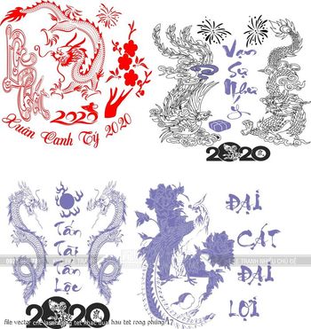 file vector cnc laser lieng tet khac dua hau tet rong phung 17