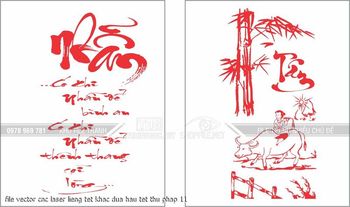 file vector cnc laser lieng tet khac dua hau tet thu phap 11