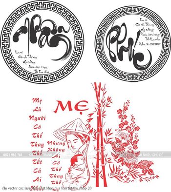 file vector cnc laser lieng tet khac dua hau tet thu phap 20