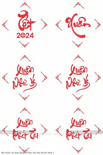 file vector cnc laser lieng tet khac dua hau tet thu phap 4