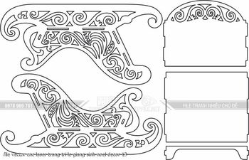 file vector cnc laser trang tri le giang sinh noel decor 13