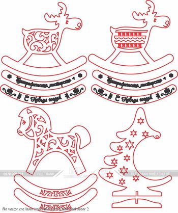 file vector cnc laser trang tri le giang sinh noel decor 2