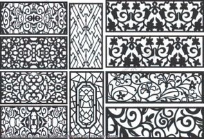 file vector cnc nghe thuat decor vach ngan hang rao chan