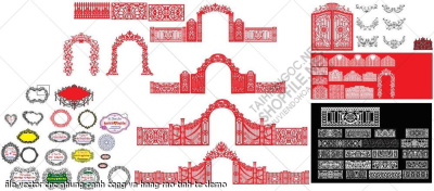 file vector cnc khanh dam duoi cong cuoi nhung canh cong va hang rao tinh te