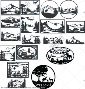 file vector cnc nhung hinh anh den trang vetor decor