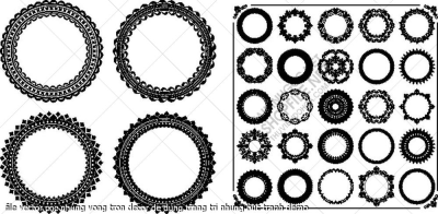 file vector cnc nhung vong tron decor de dung trang tri nhung buc tranh