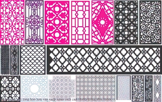 file vector cnc tong hop hoa van vach ngan cach cac phong trong nha