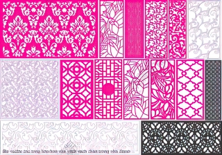 file vector cnc tong hop hoa van vach vach chan trong nha