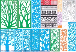 file vector cnc tong hop vach ngan chi tiet decor vach ngan nghe thuat