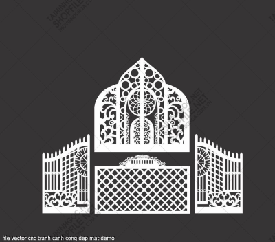 file vector cnc tranh canh cong dep mat