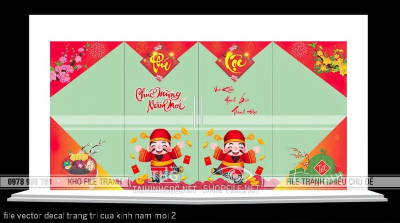 file vector decal trang tri cua kinh nam moi 2