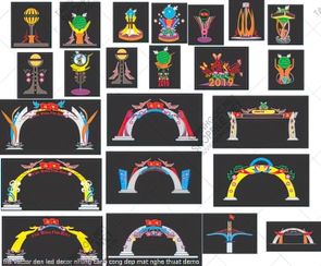 file vector cong chao den led decor nhung canh cong dep mat nghe thuat