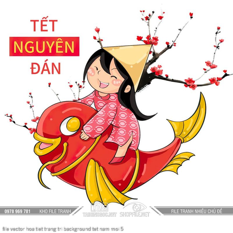file vector hoa tiet trang tri background tet nam moi 5