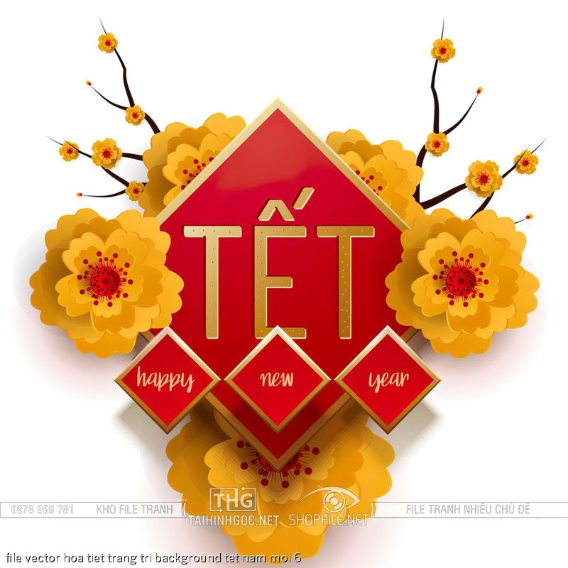 file vector hoa tiet trang tri background tet nam moi 6