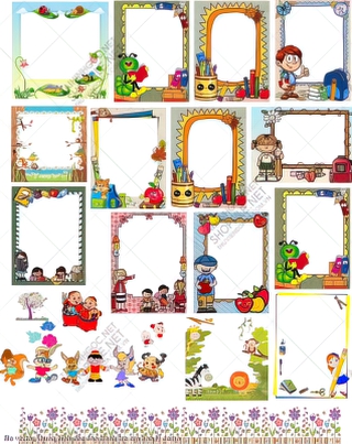 file vector khung hinh doc dao tranh tre em hop ly