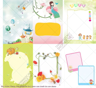 file vector khung nen tranh lop hoc mam non tranh tre em