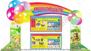 file vector phong san khau cong trang tri khu vui choi va day do ve an toan giao thong cho be