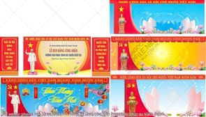 phong san khau to chuc phu kien banner to chuc su kien