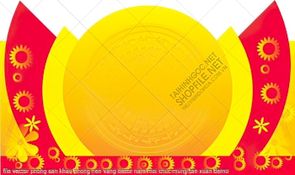 phong nen vang decor nam moi chuc mung tan xuan