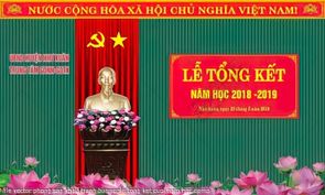 tranh banner le tong ket cuoi nam hoc