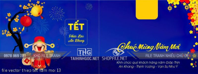 file vector thiep tet nam moi 13