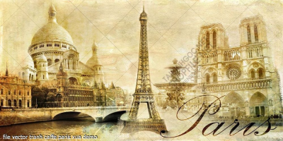 file vector tranh caffe paris xua file vector tranh caffe paris xua