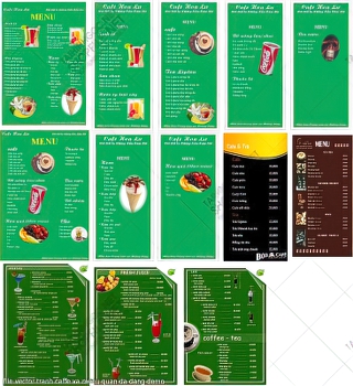 file vector tranh caffe va menu quan da dang