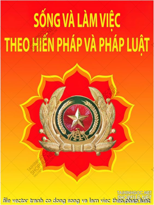 file vector tranh co dong song va lam viec theo phap luat