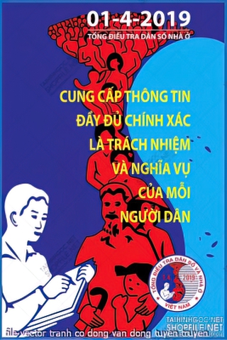 file vector tranh co dong van dong tuyen truyen