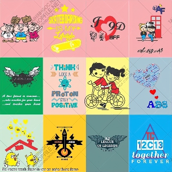 file vector tranh decor in vao ao nghe thuat