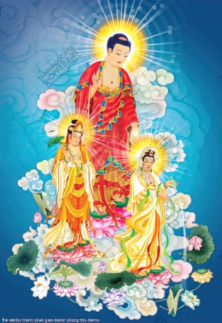 file vector tranh phat giao decor phong tho