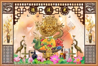 file vector tranh phong tho trang tri mam ngu qua