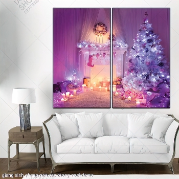 giang sinh phong nen cay thong noel