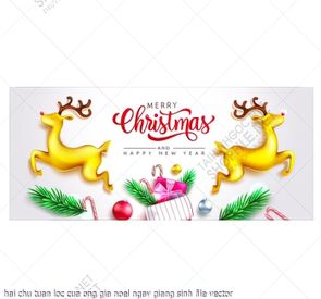 hai chu tuan loc cua ong gia noel ngay giang sinh file vector