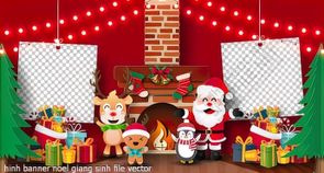 hinh banner noel giang sinh file vector