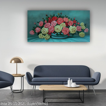 tranh hoa mau don 25 10 2021 duyen 