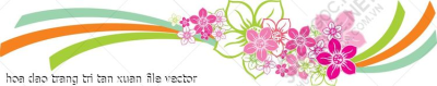 hoa dao trang tri tan xuan file vector