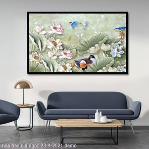 tranh ha noi hoa den gia ngoc 23 4 2021 