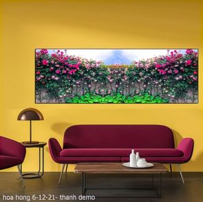 tranh ca phe hoa hong 6 12 21 thanh