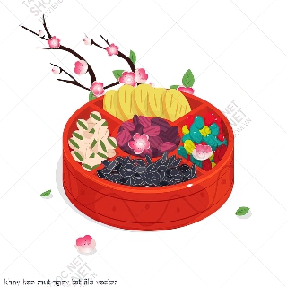 khay keo mut ngay tet file vector