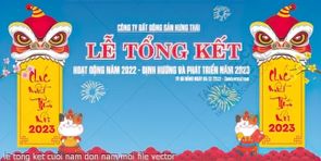 le tong ket cuoi nam don nam moi file vector
