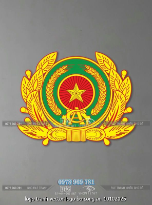 logo tranh vector logo bo cong an 10102025