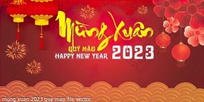 mung xuan 2023 quy mao file vector