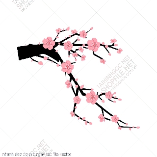 nhanh dao do ruc ngay tet file vector