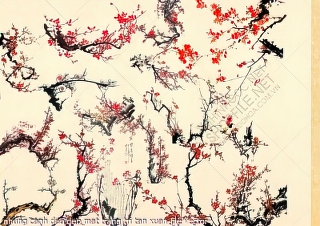 nhung canh dao dep mat trang tri tan xuan file vector