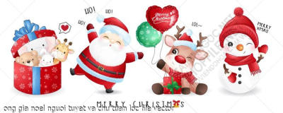 ong gia noel nguoi tuyet va chu tuan loc file vector